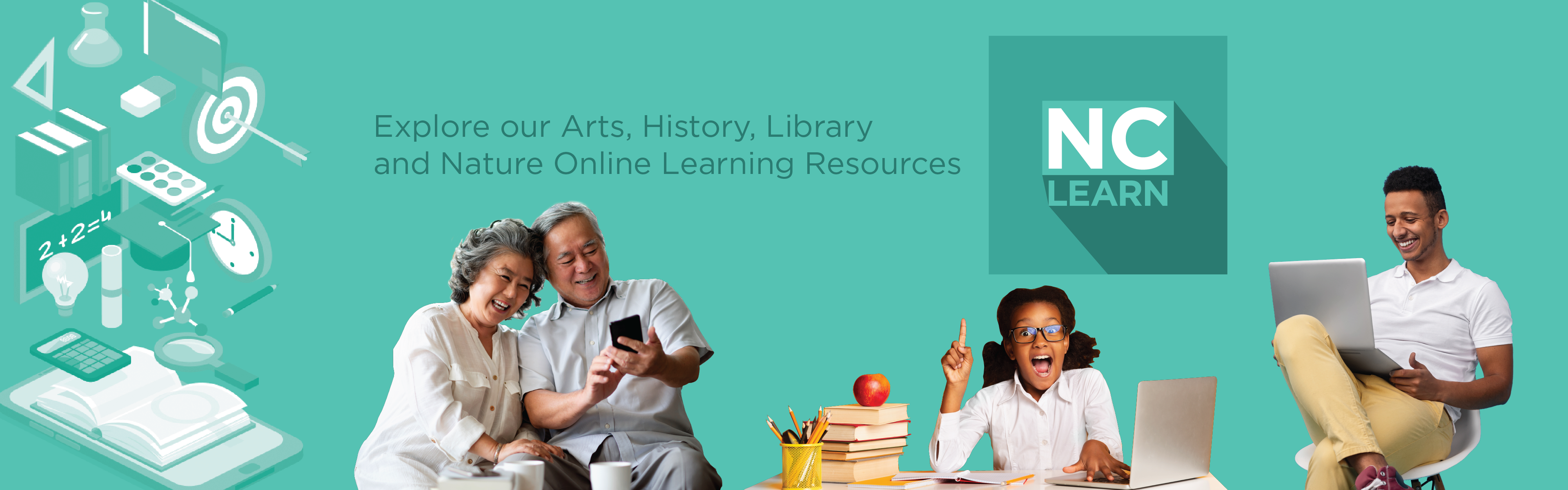 NCLearn: Explore our Arts, History, Library and Nature Online Resources.